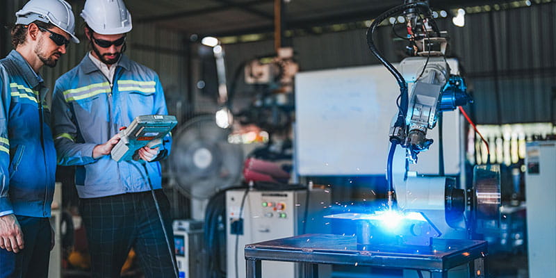 Manufacturing floor and industrial production equipment